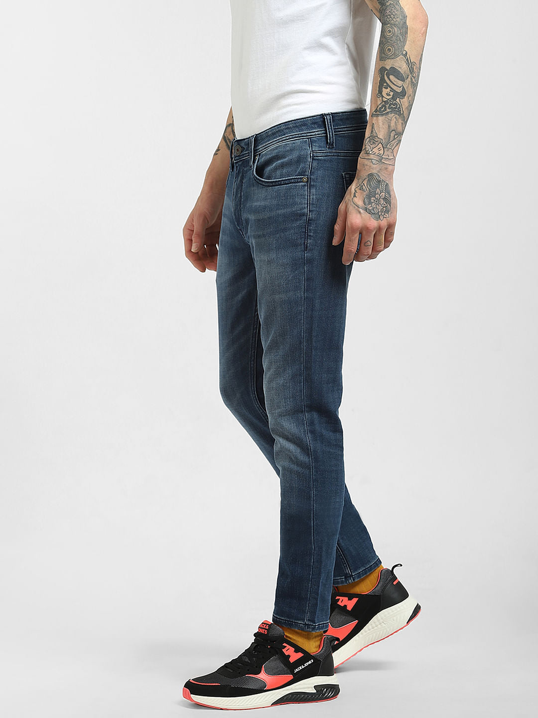 Blue Low Rise Liam Skinny Jeans