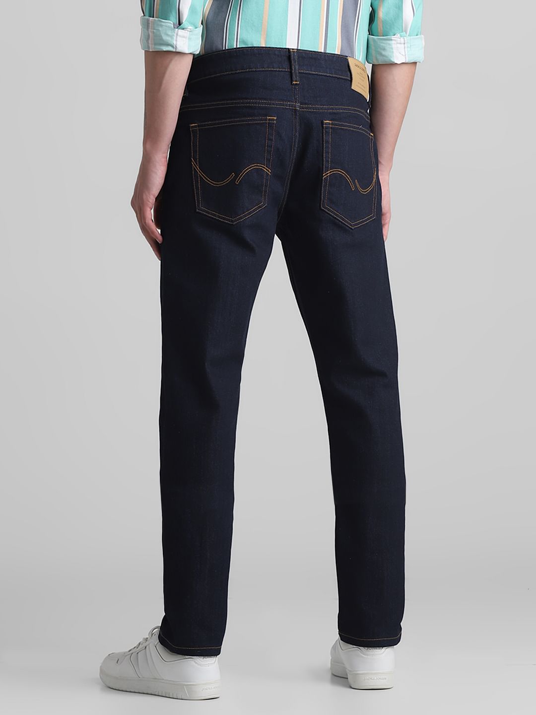 Dark Blue Low Rise Glenn Slim Fit Jeans