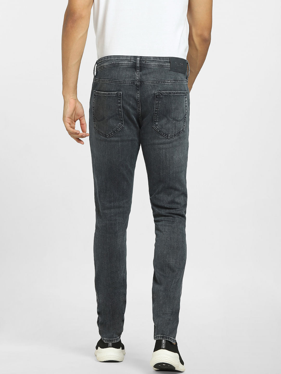 Dark Grey Low Rise Liam Skinny Jeans