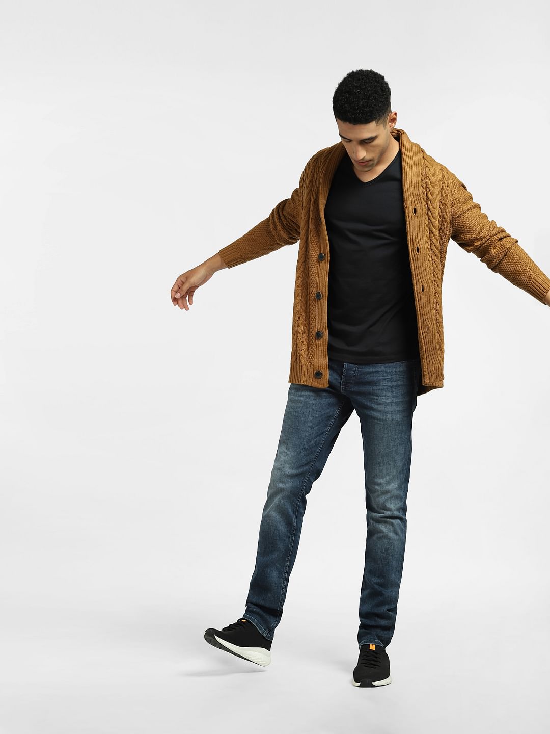 Dark Blue Low Rise Glenn Slim Jeans