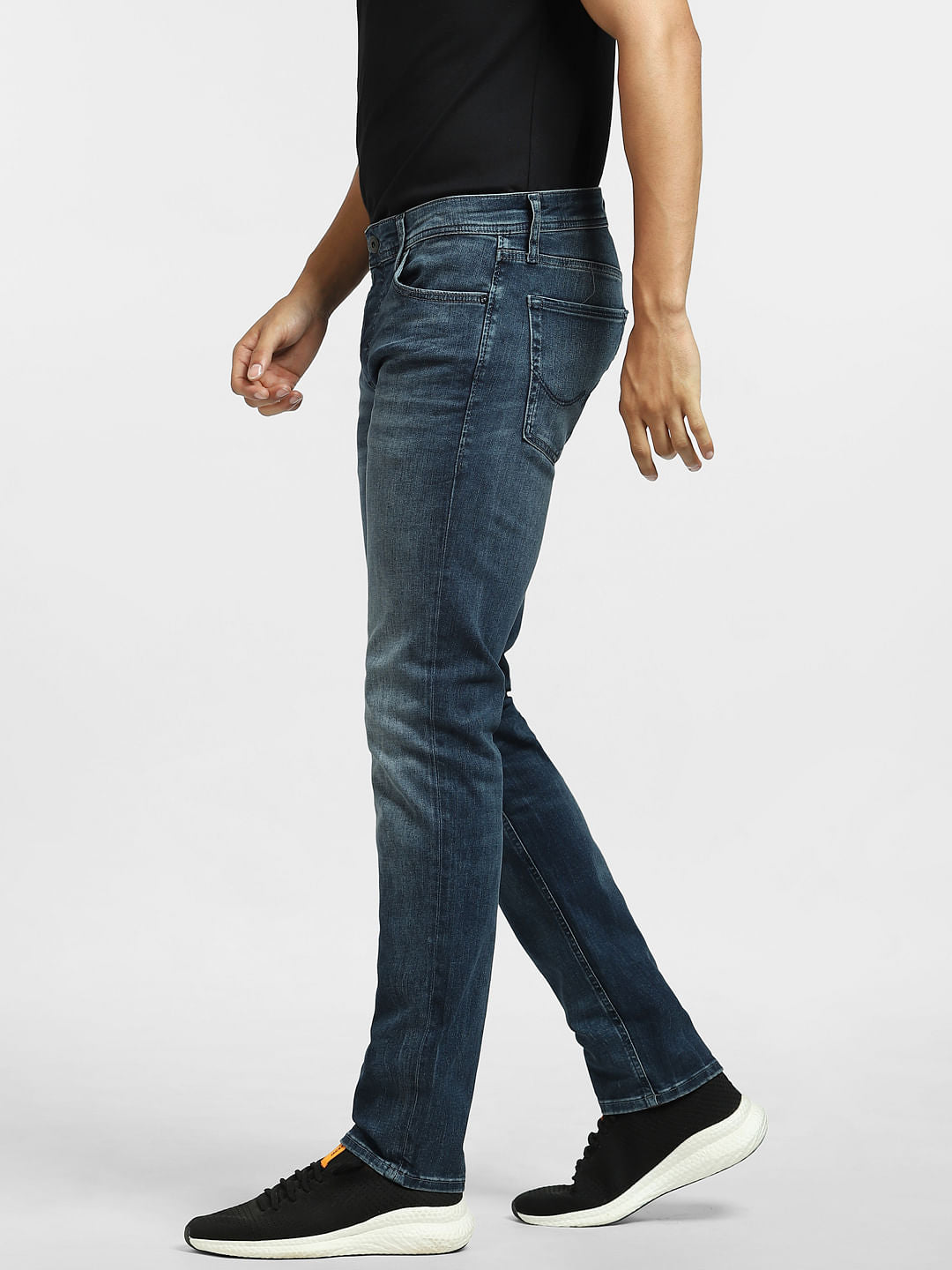 Dark Blue Low Rise Glenn Slim Jeans