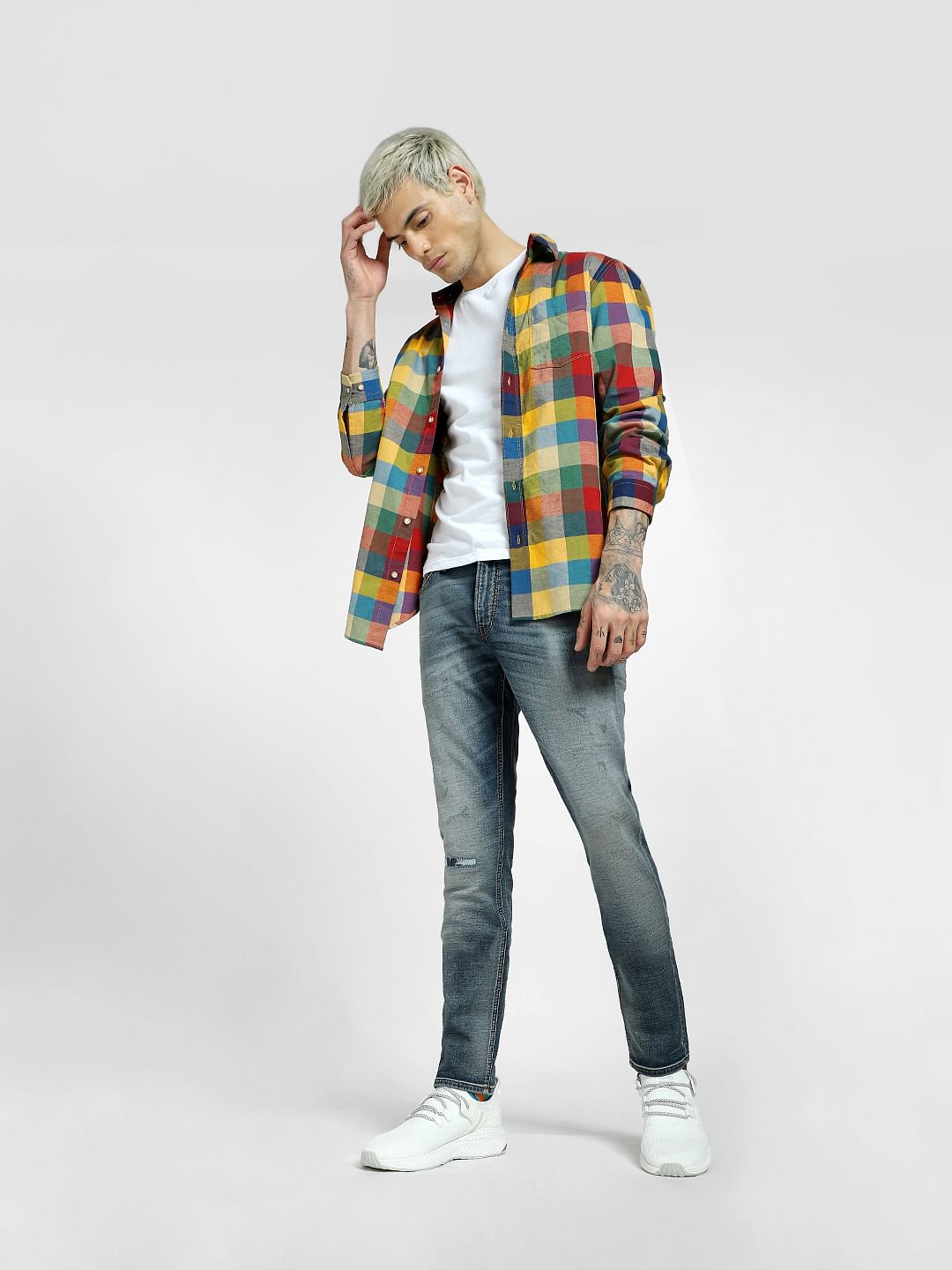 Blue Low Rise Liam Skinny Jeans