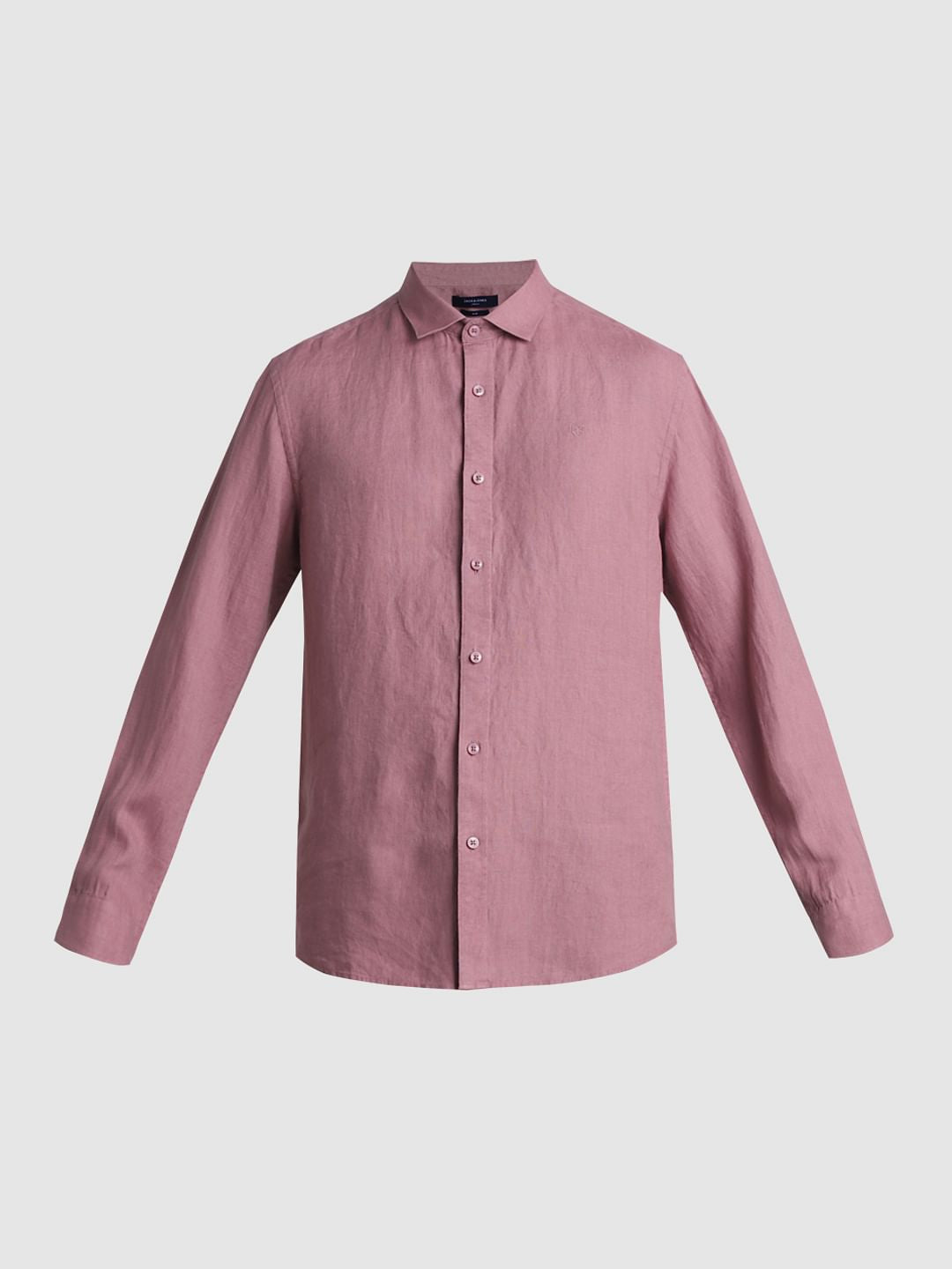 Pink Linen Full Sleeves Shirt