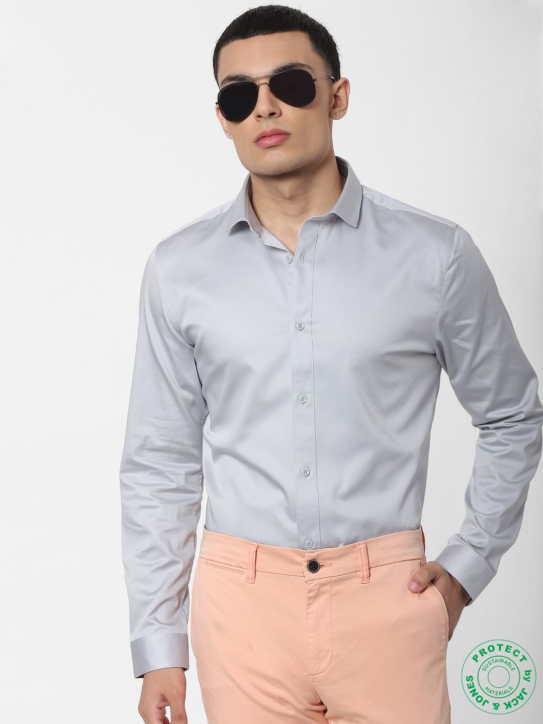 Grey Full Sleeves Shirt
