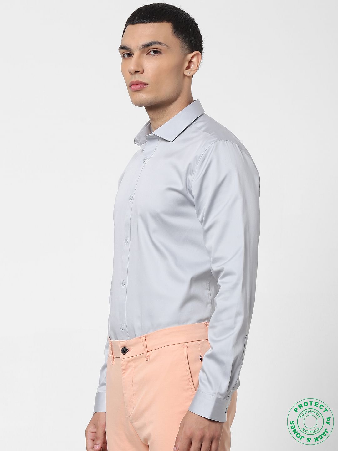 Grey Full Sleeves Shirt