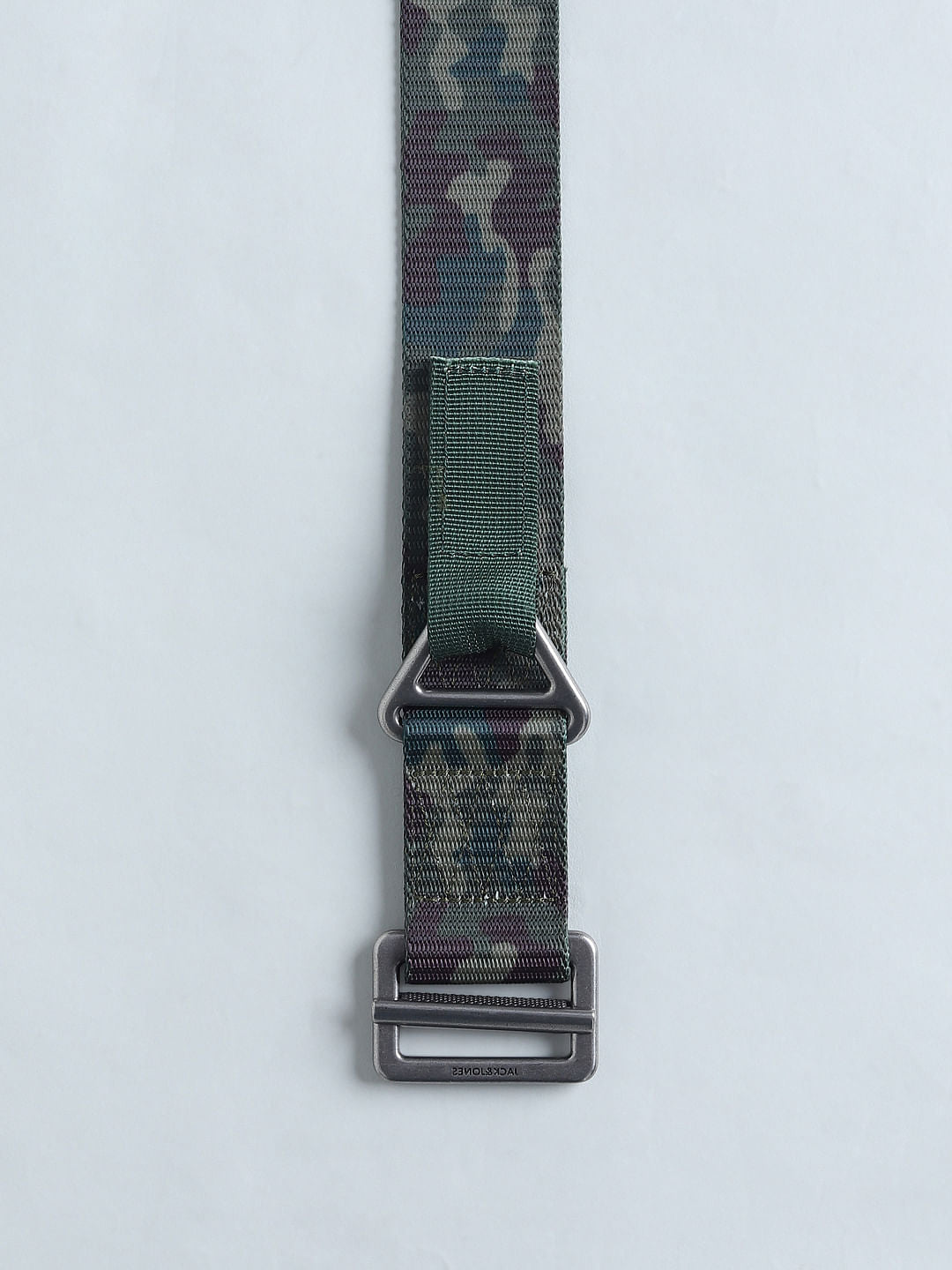 Green Camo Print Military Belt