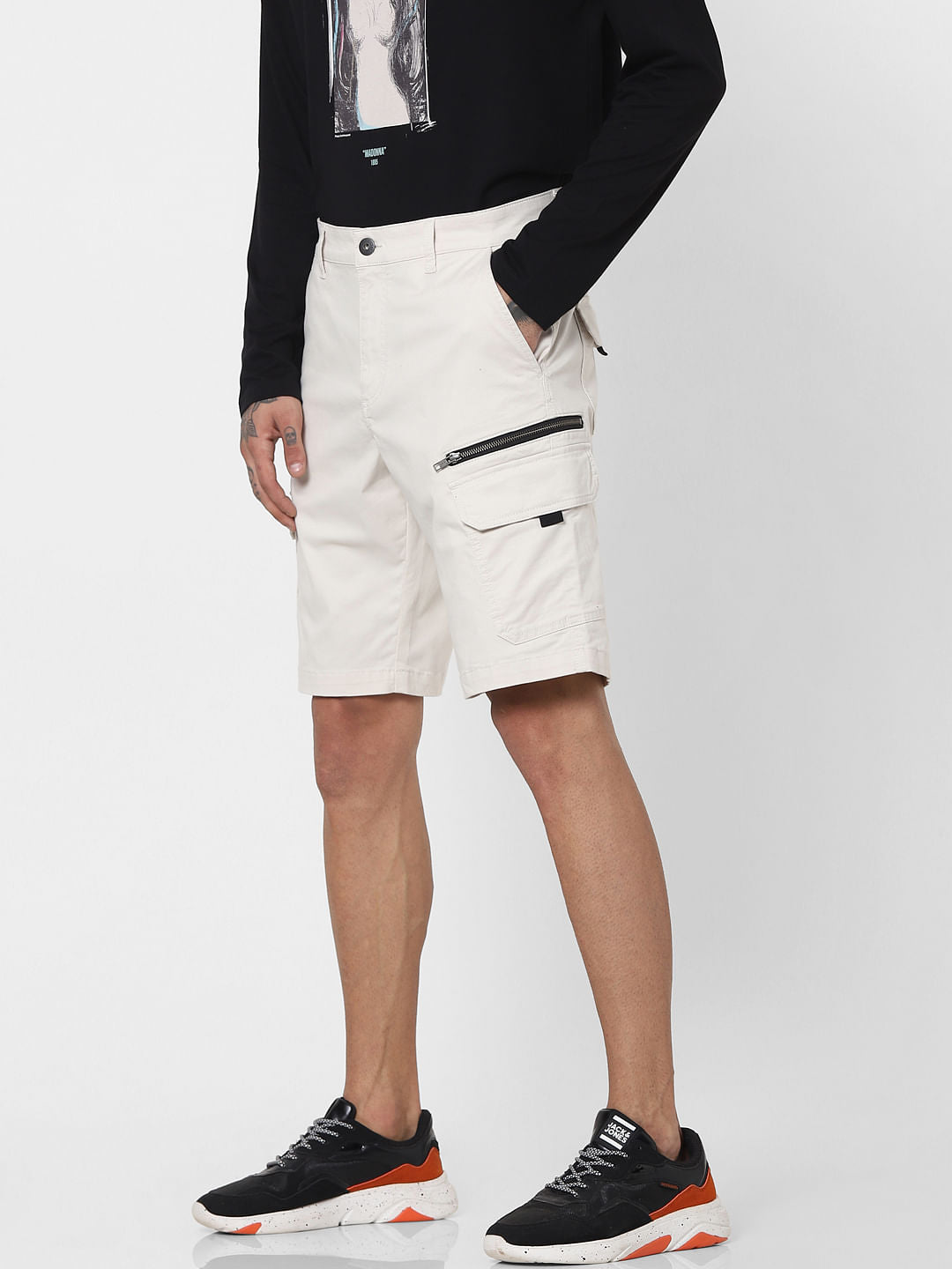 Off White Low Rise Shorts