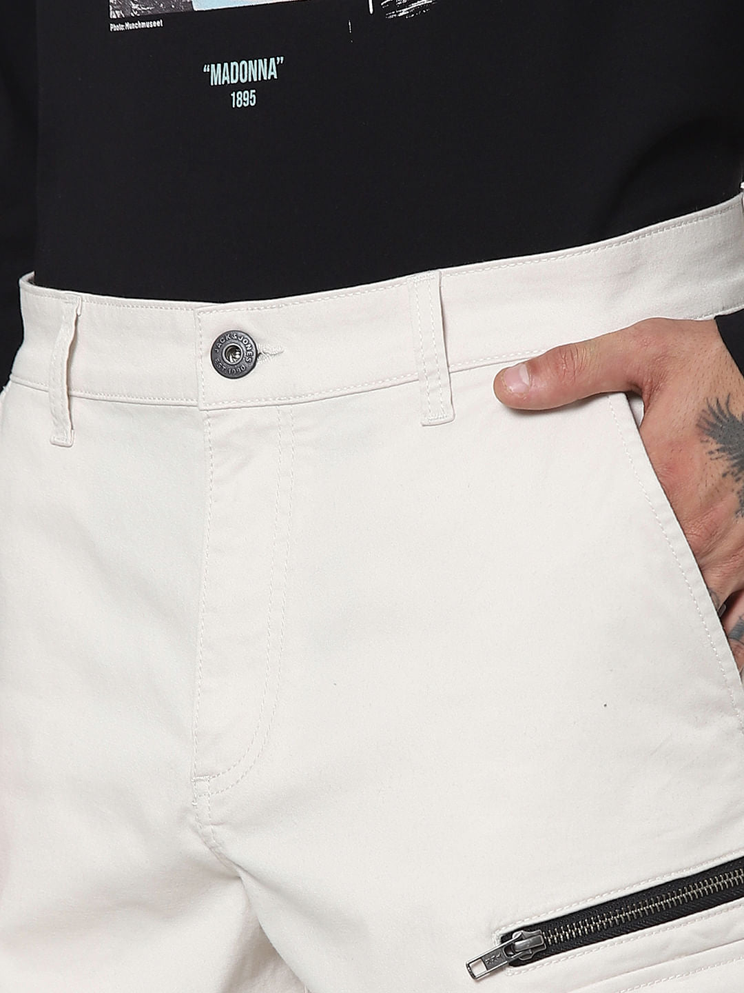 Off White Low Rise Shorts
