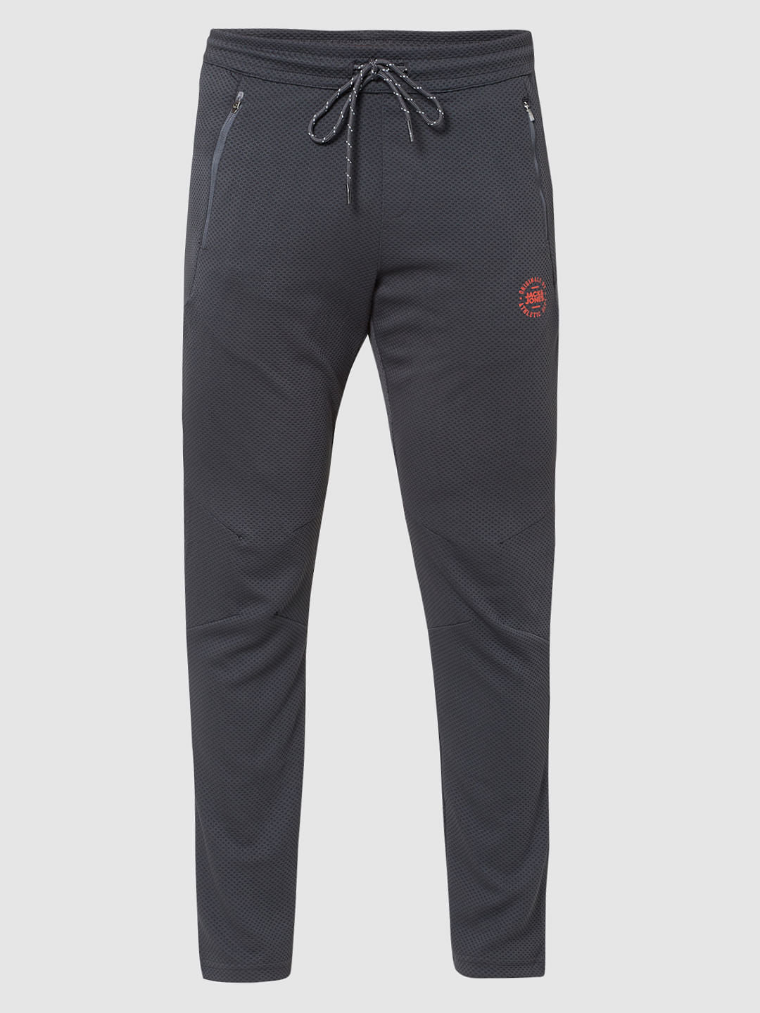 Grey Mid Rise Trackpants