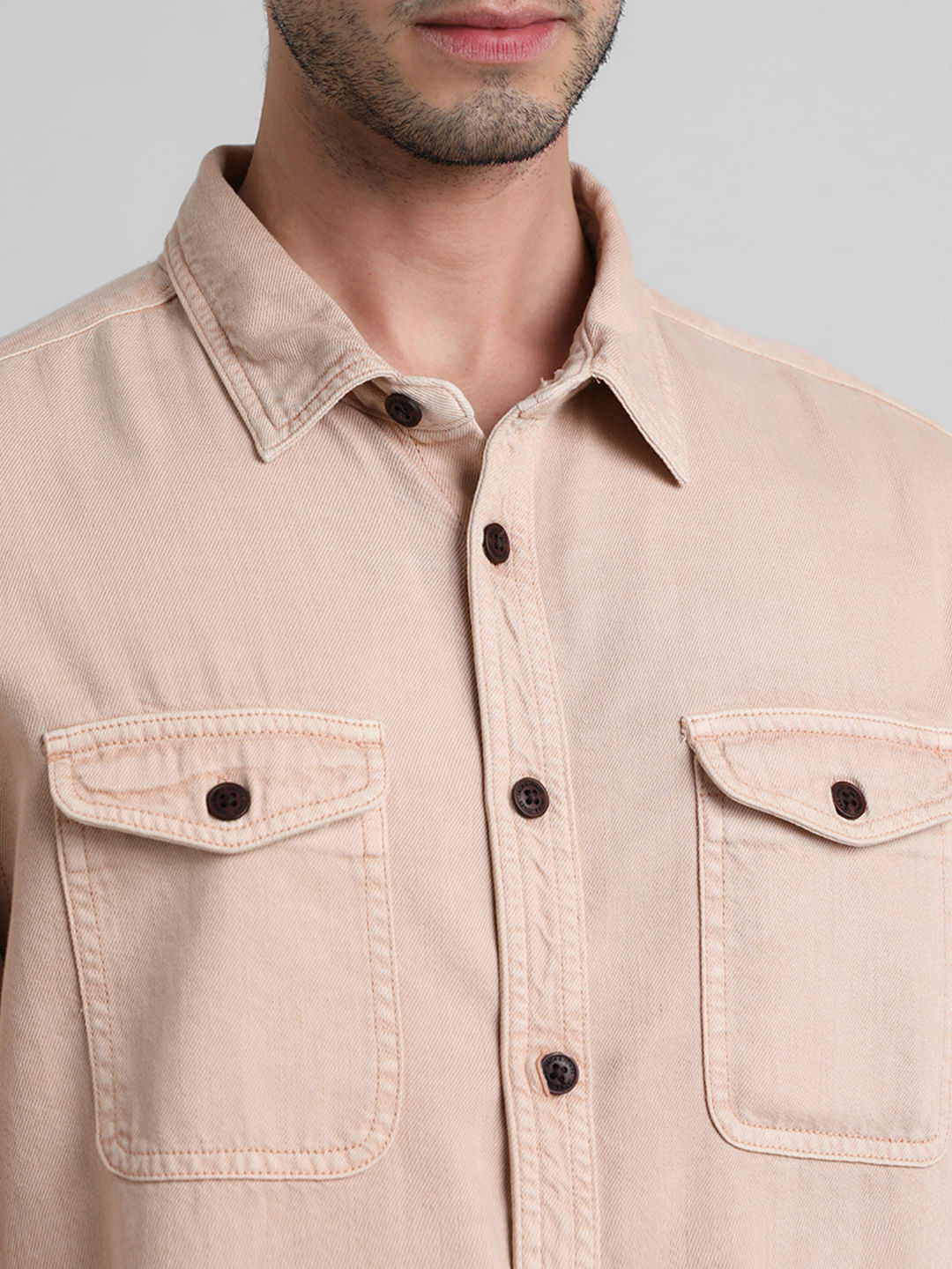 Pink Overdyed Oversized Shirt