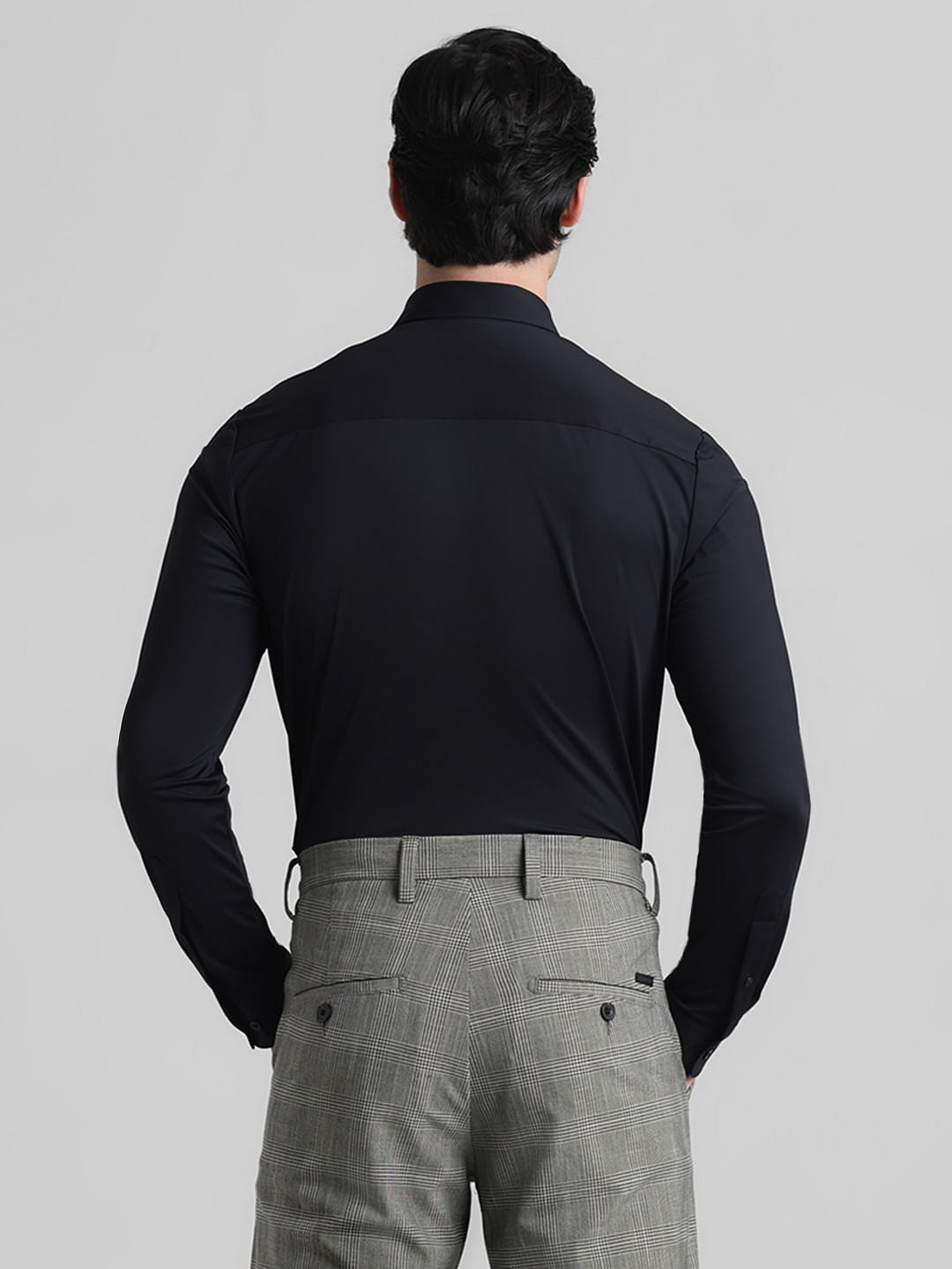 Black Slim Fit Formal Shirt