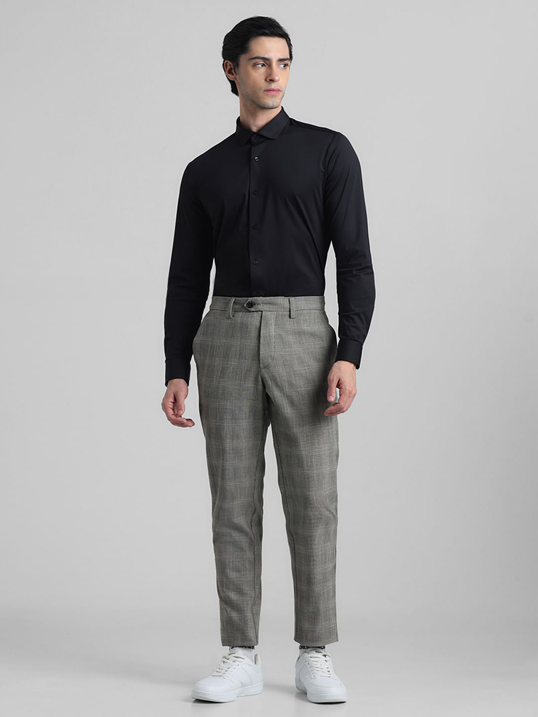 Black Slim Fit Formal Shirt