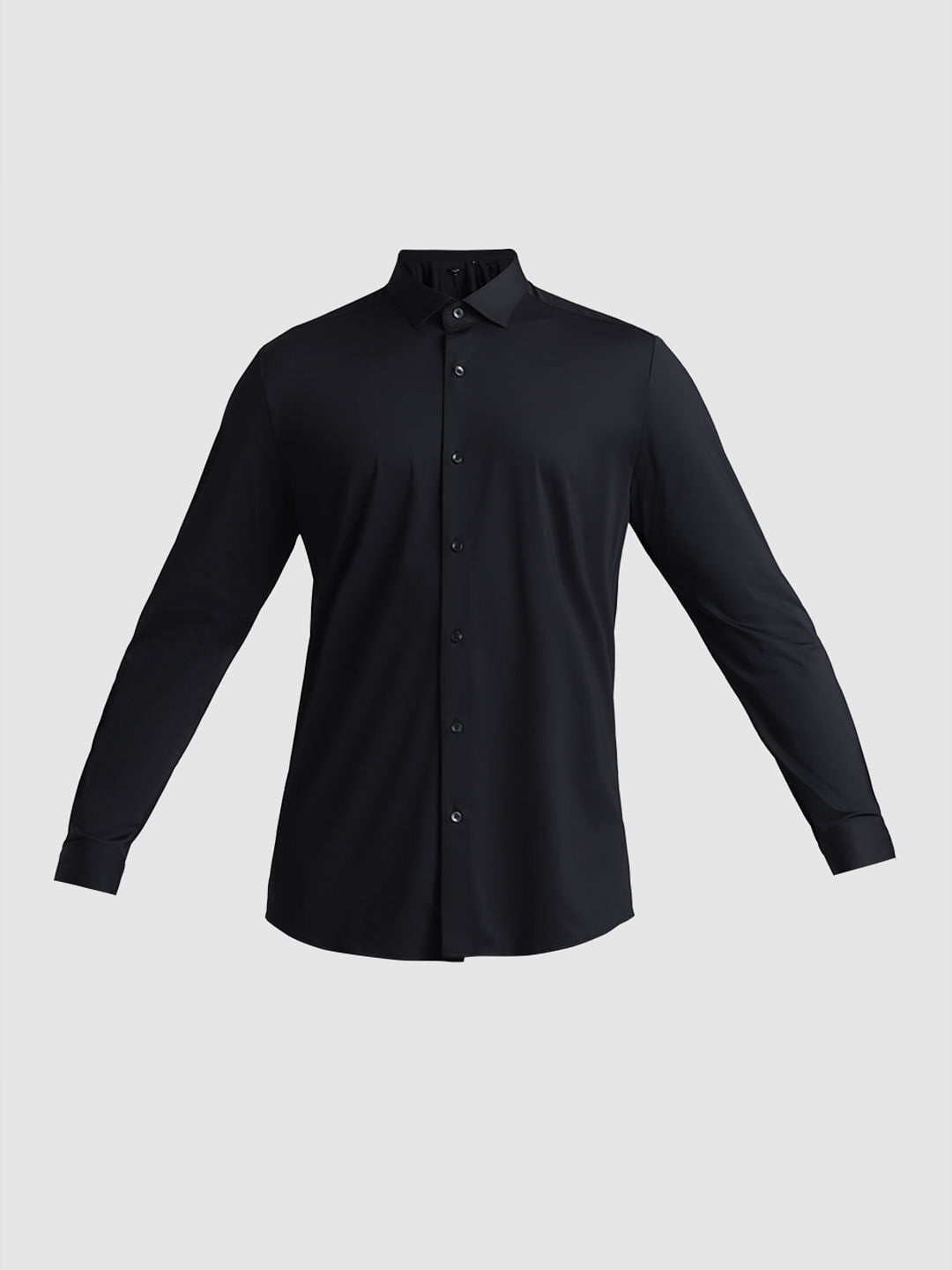 Black Slim Fit Formal Shirt