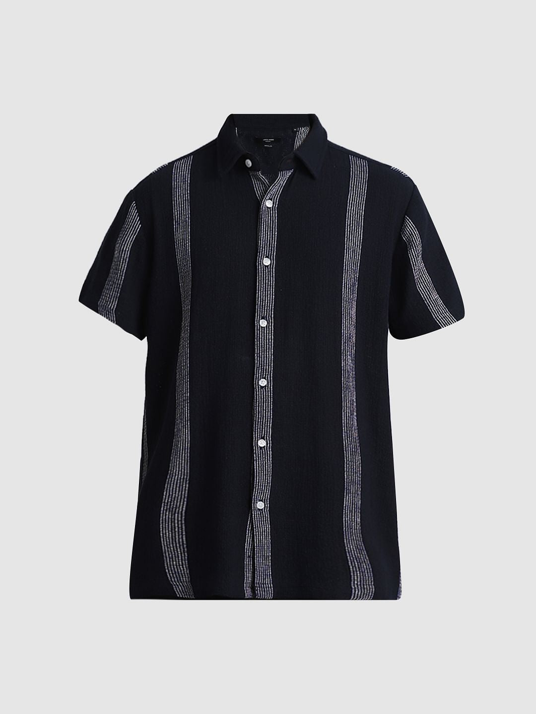 Blue Wolsey Striped Short Sleeves Shirt