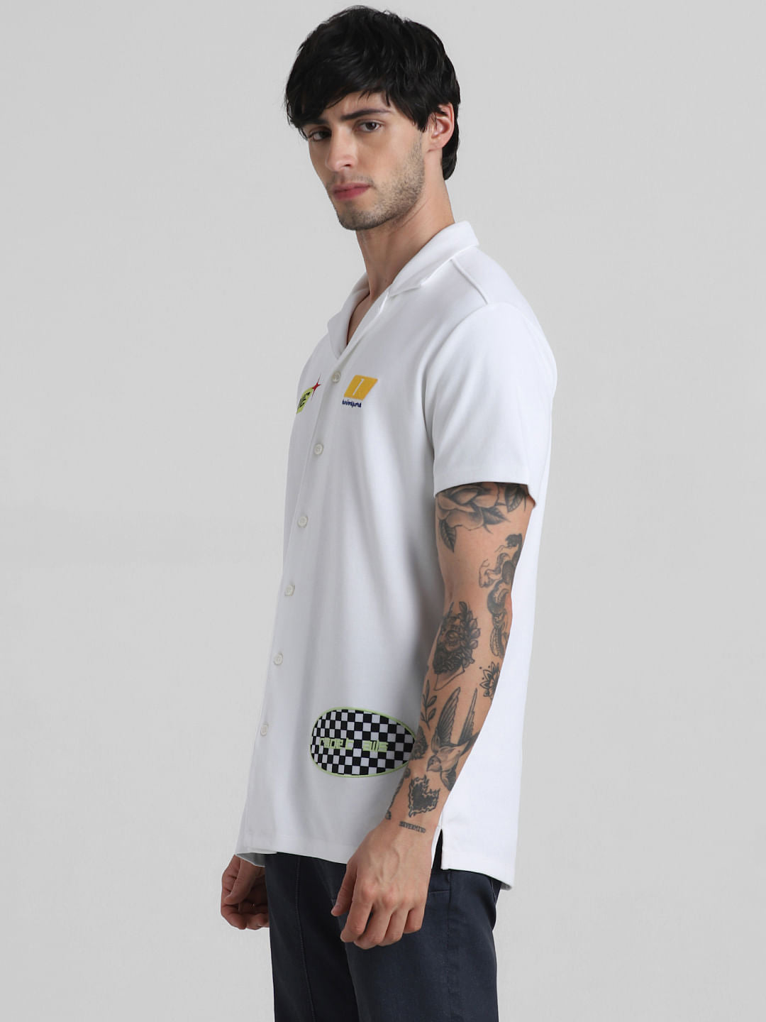 URBAN RACERS by White Short Sleeves Shirt