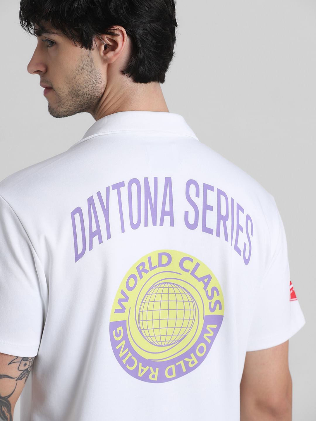 URBAN RACERS by White Short Sleeves Shirt