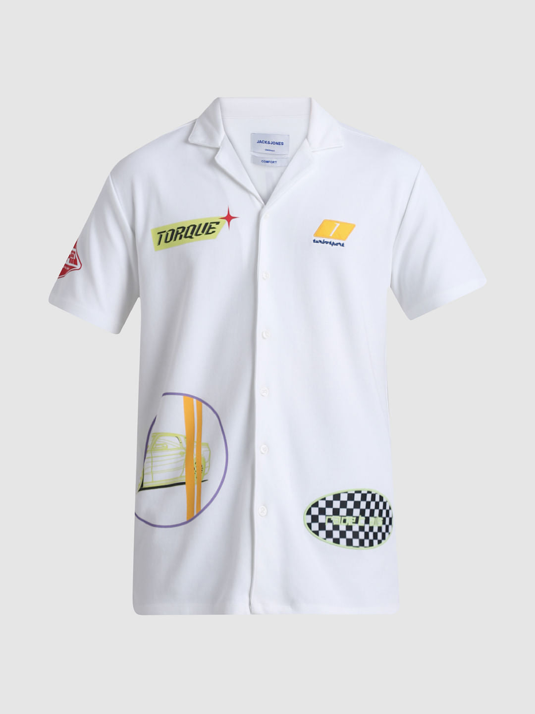 URBAN RACERS by White Short Sleeves Shirt