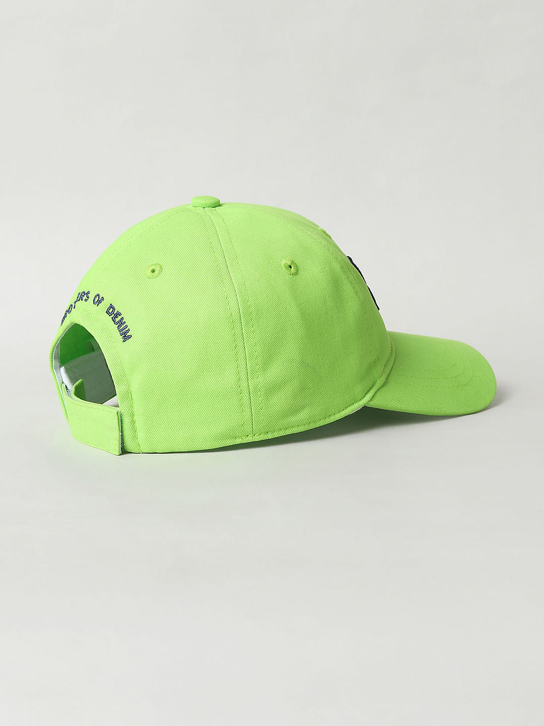 Boys Lime Green Logo Print Baseball Cap