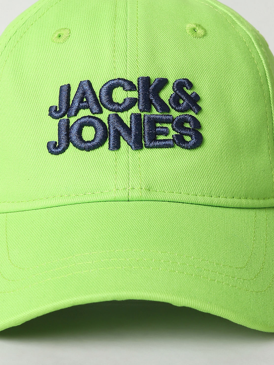Boys Lime Green Logo Print Baseball Cap
