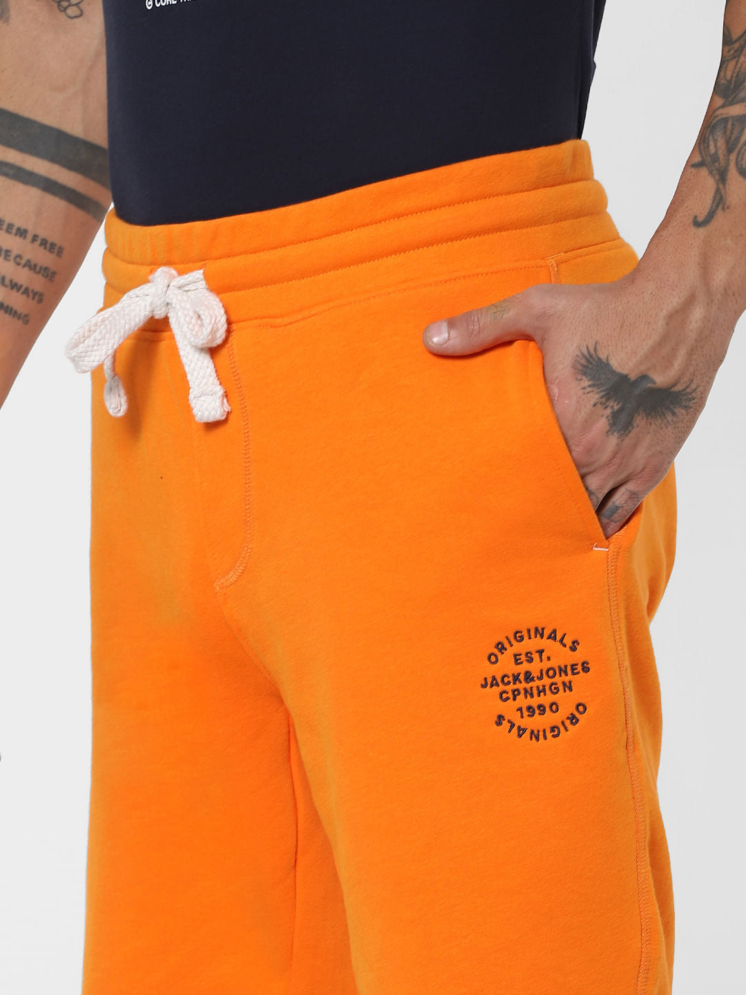 Orange Low Rise Sweatshorts