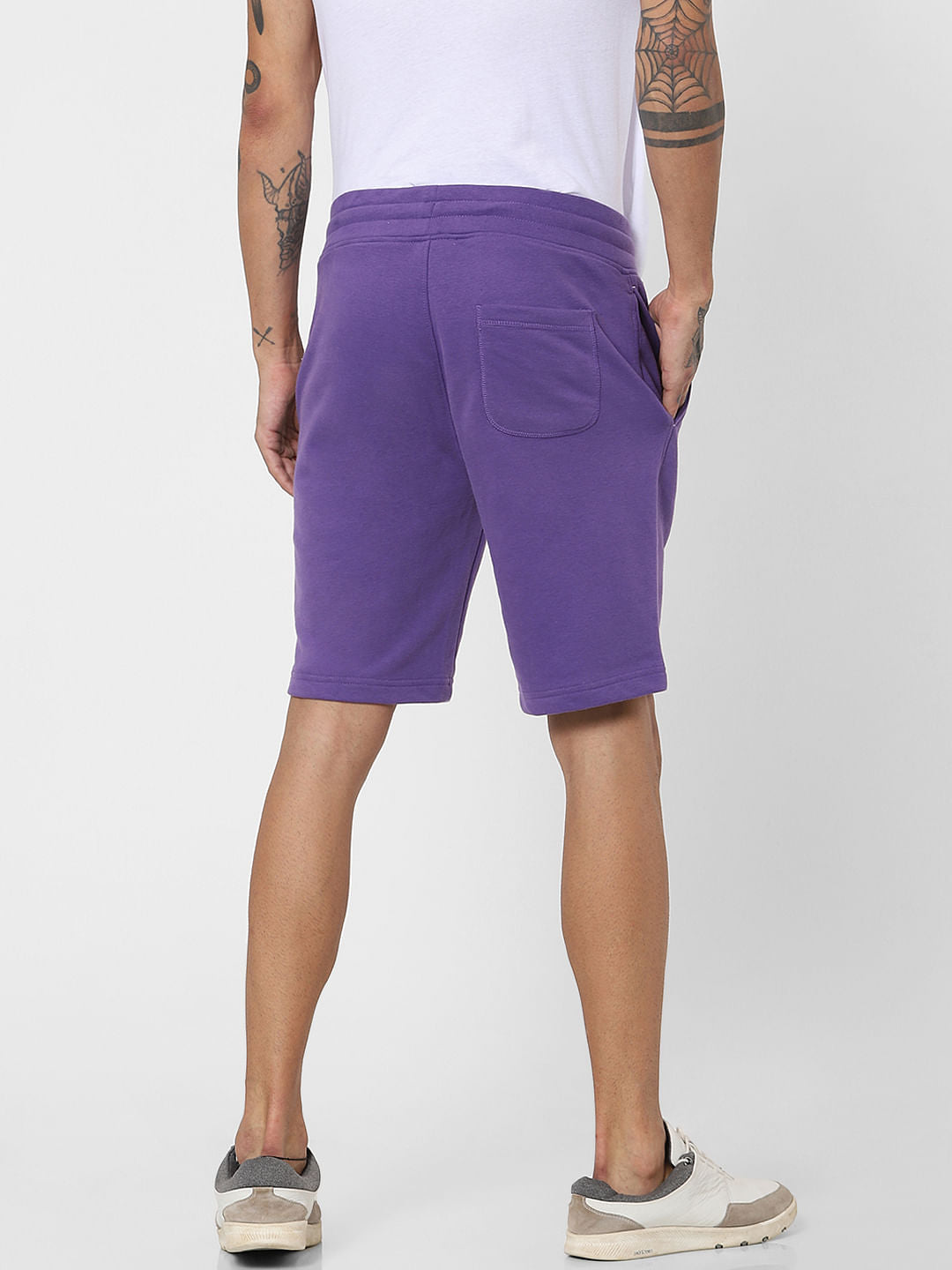 Purple Low Rise Sweatshorts