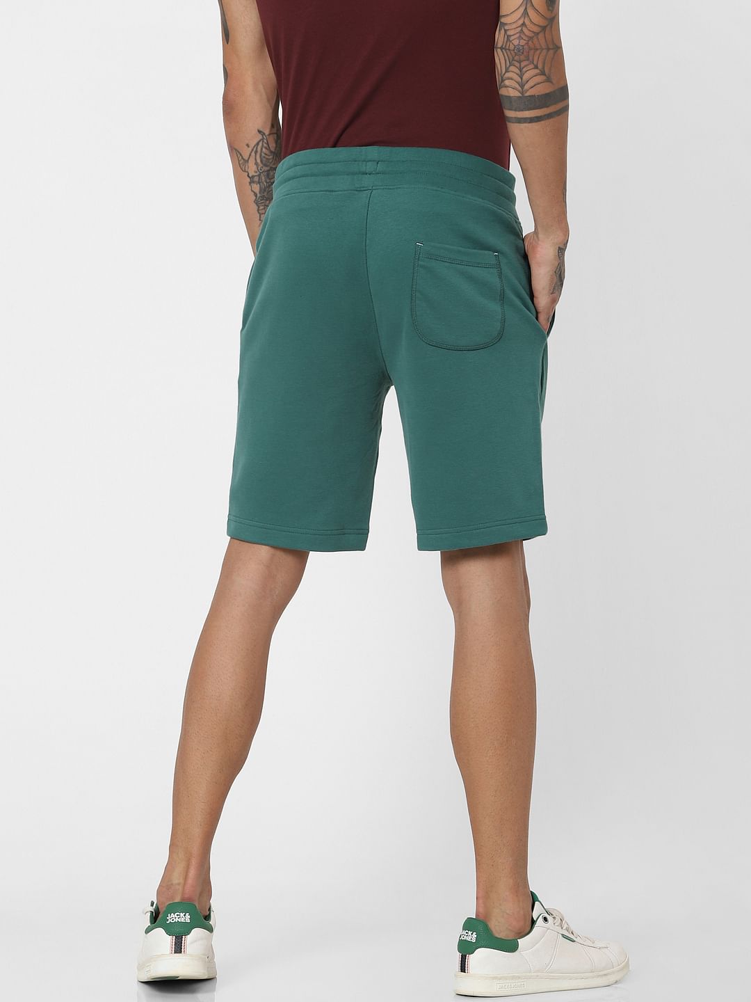 Green Low Rise Sweatshorts