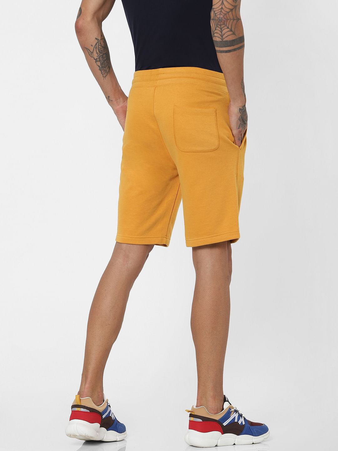 Yellow Low Rise Sweatshorts