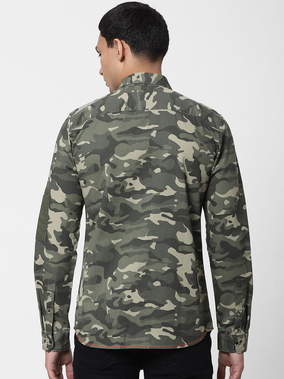 Green Camo Full Sleeves Shirt