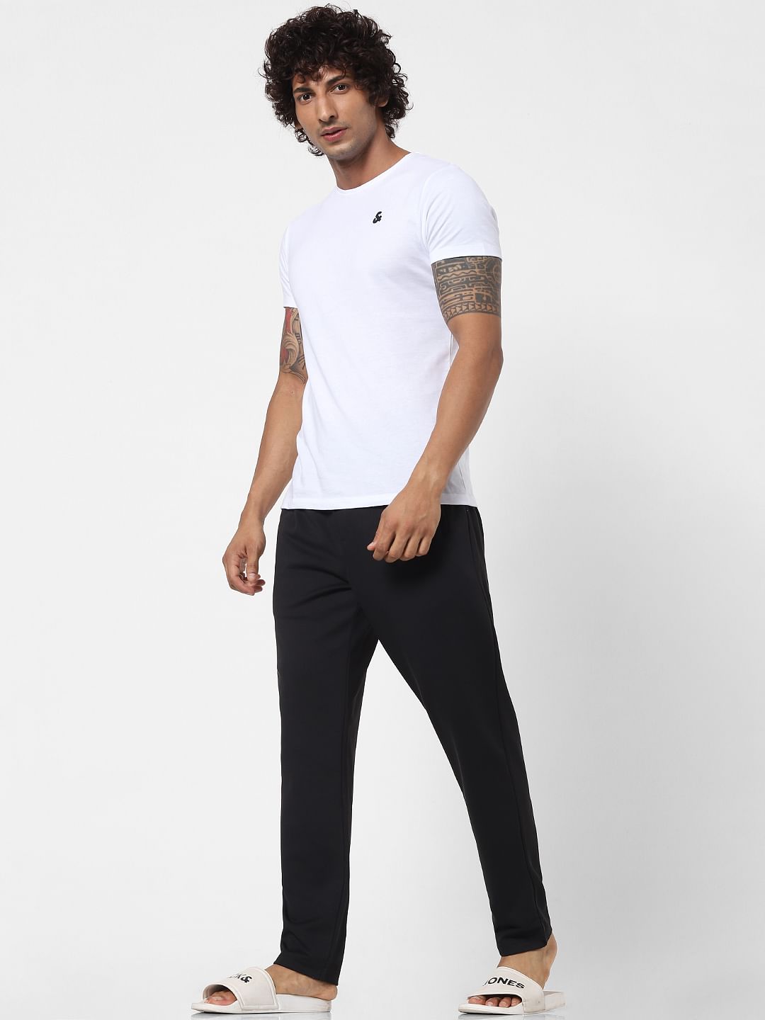 Black Mid Rise Pants
