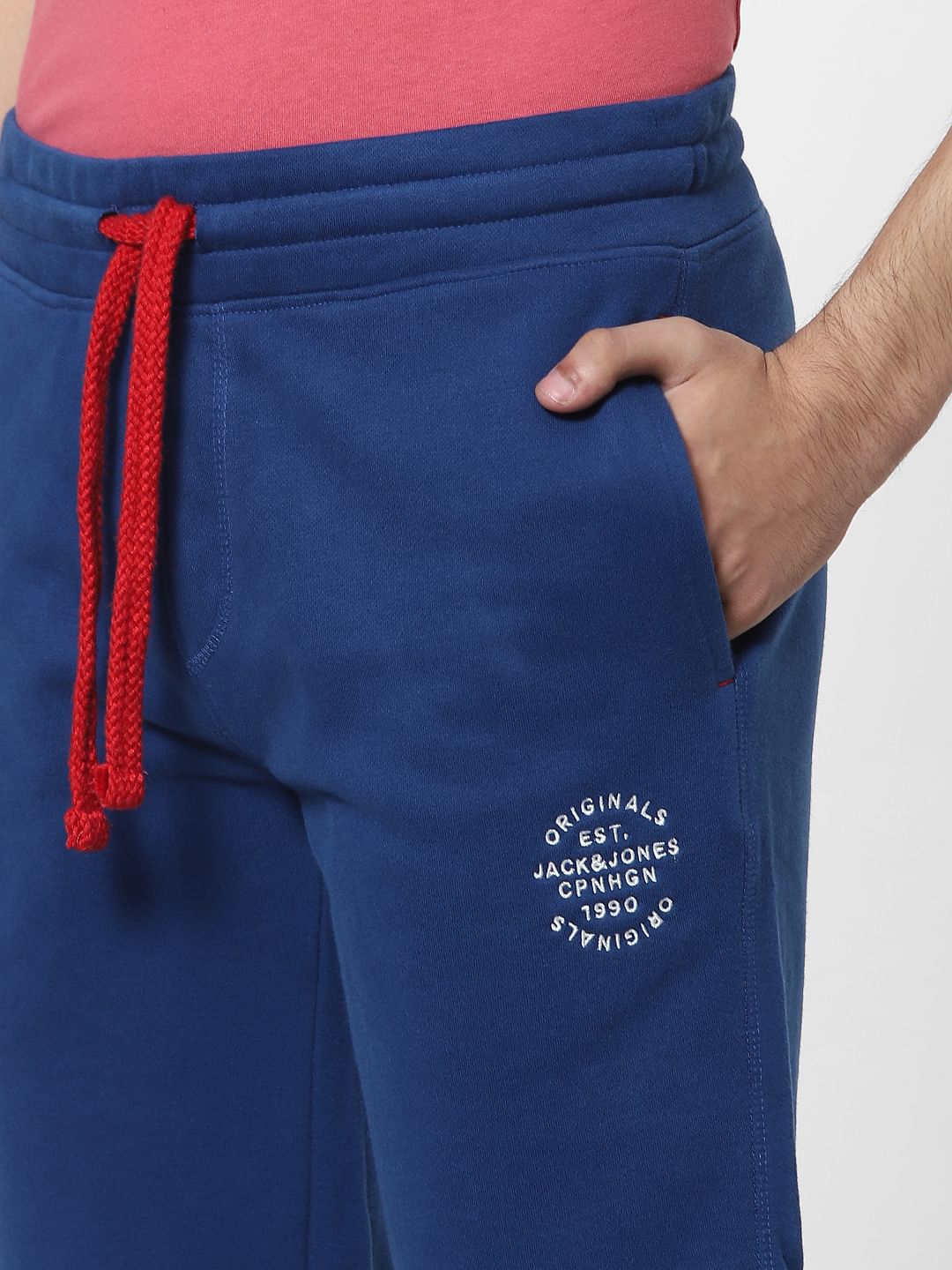 Blue Low Rise Sweatshorts