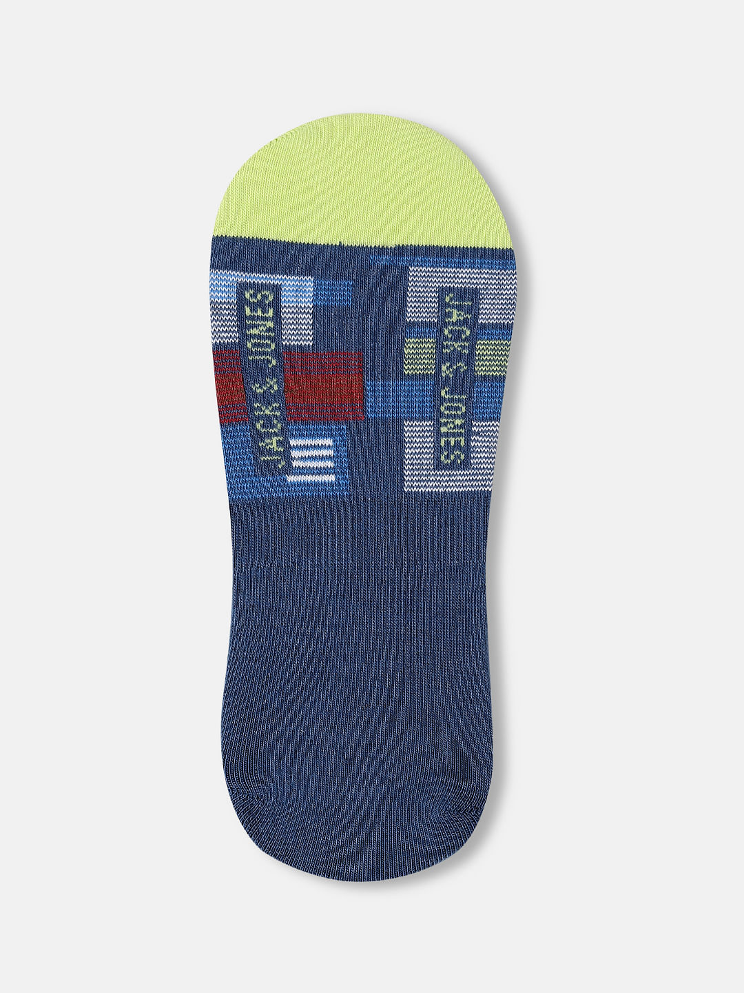 Pack of 3 Check Print No-Show Socks