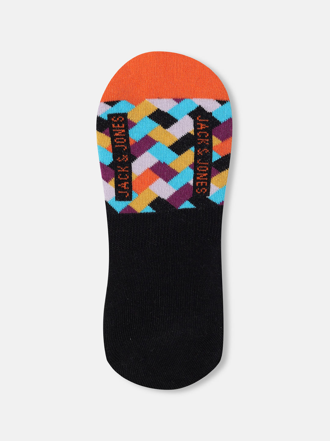 Pack of 3 Check Print No-Show Socks