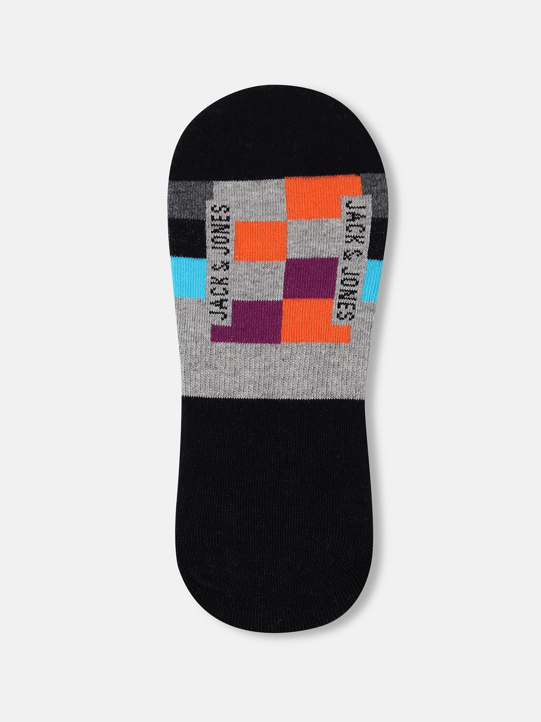 Pack of 3 Check Print No-Show Socks