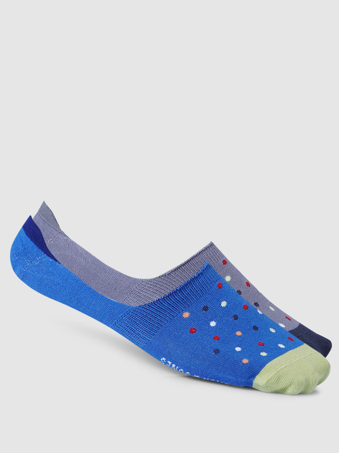 Pack of 3 Polka Dot No-Show Socks