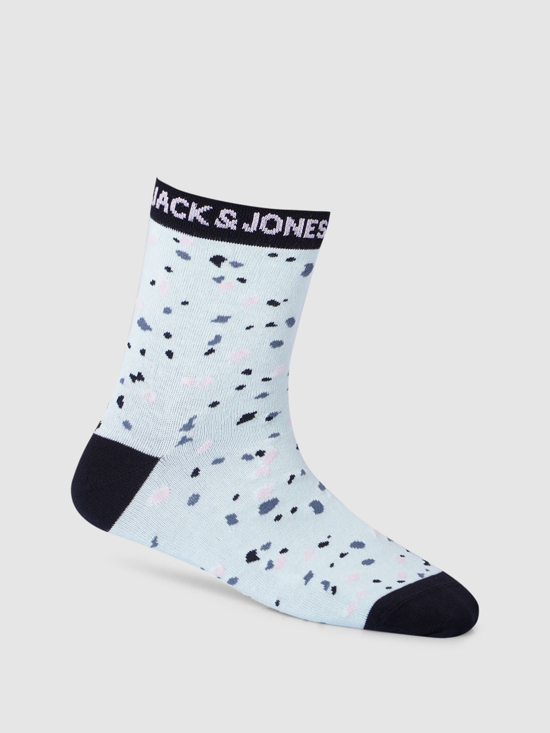 Pack Of 3 Printed Mid Length Socks