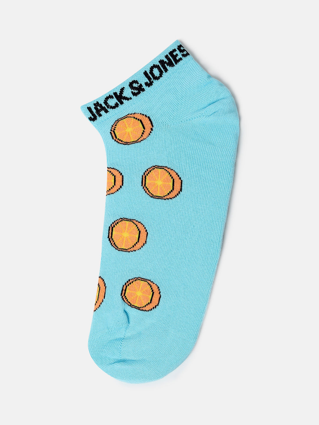 Blue Ball Print Ankle Length Socks