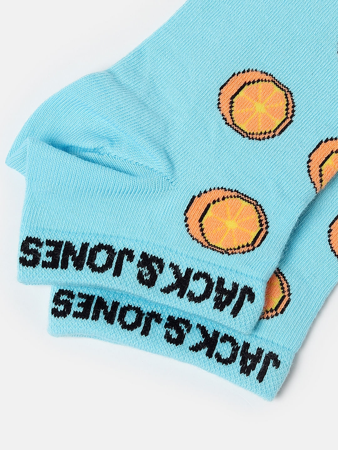 Blue Ball Print Ankle Length Socks