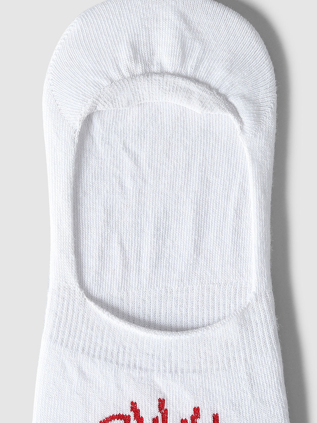Pack Of 2 No Show Socks - White & Blue