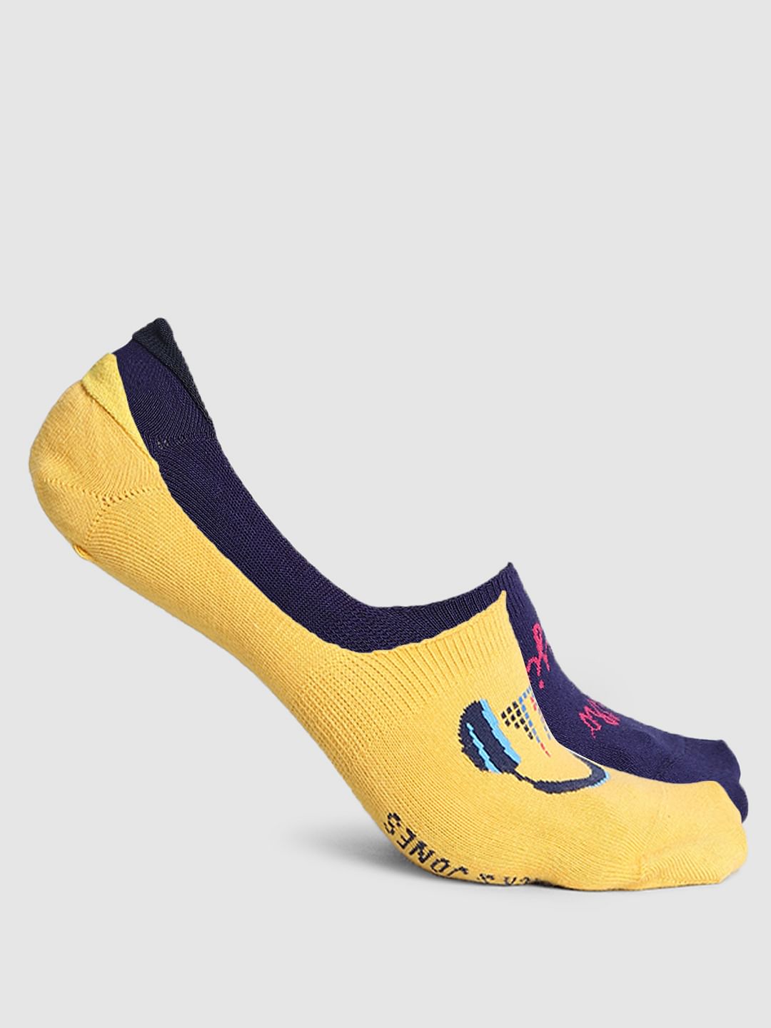 Pack Of 2 Printed No Show Socks