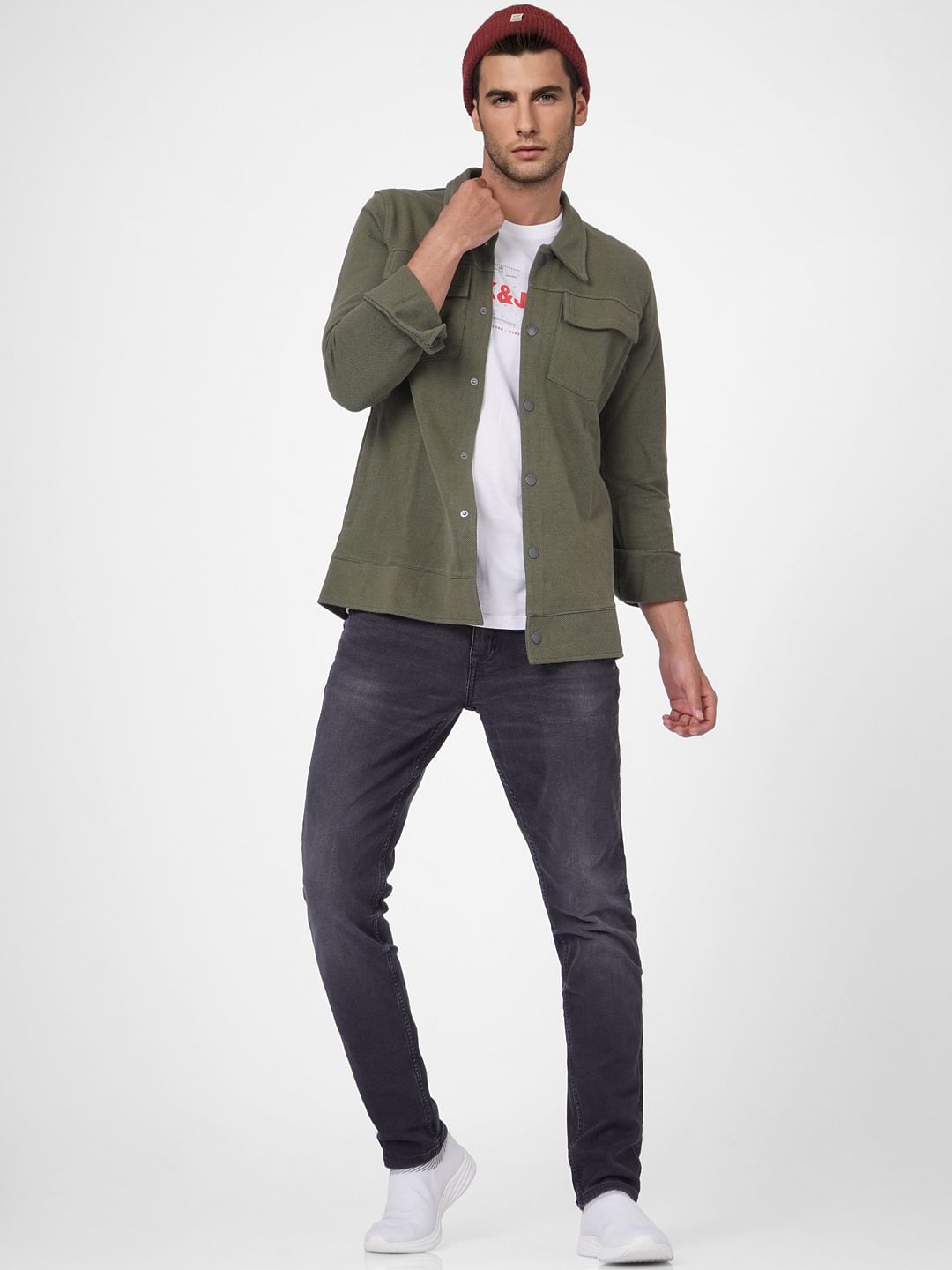 Black Low Rise Glenn Slim Fit Jeans