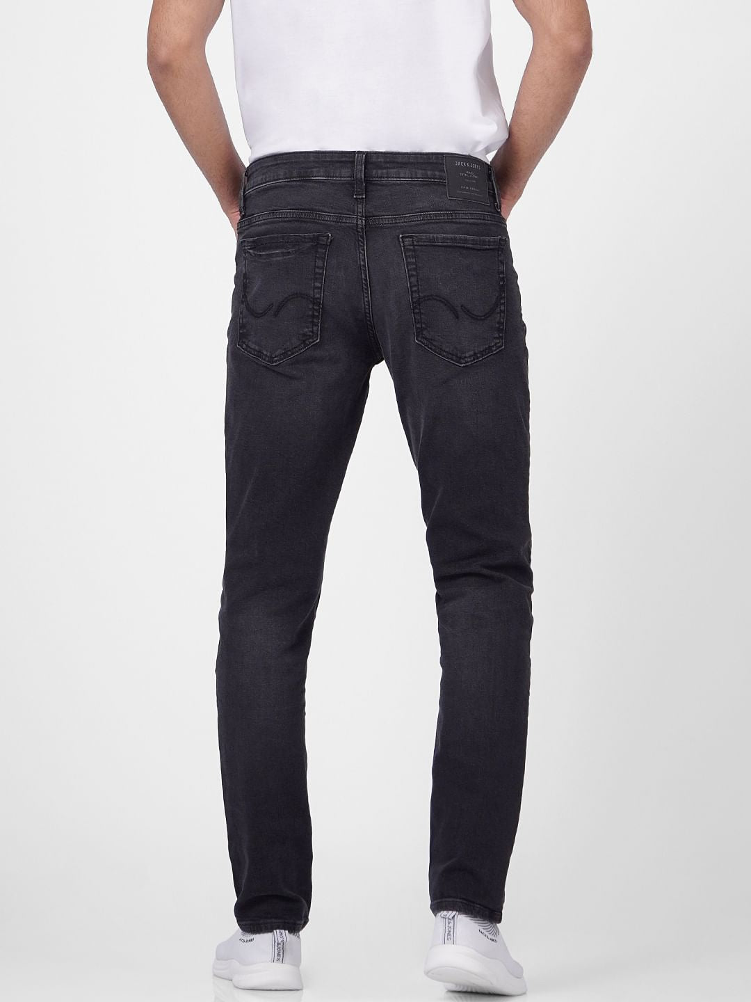 Black Low Rise Glenn Slim Fit Jeans