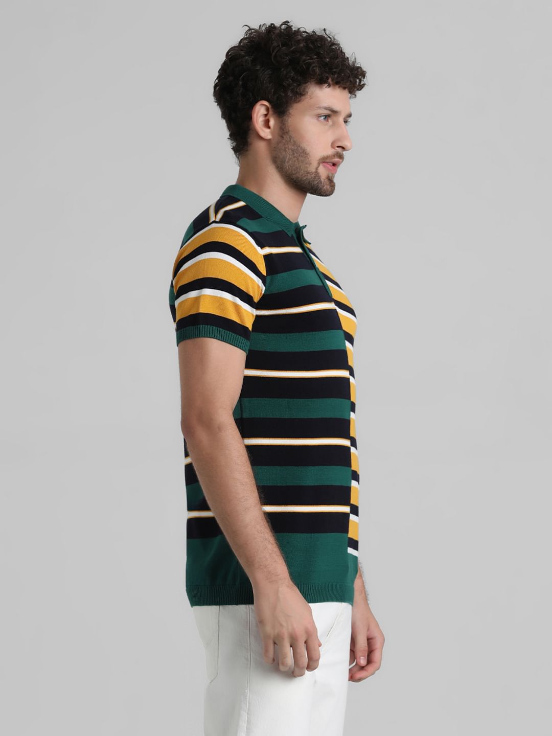 Multi-Colour Knitted Polo