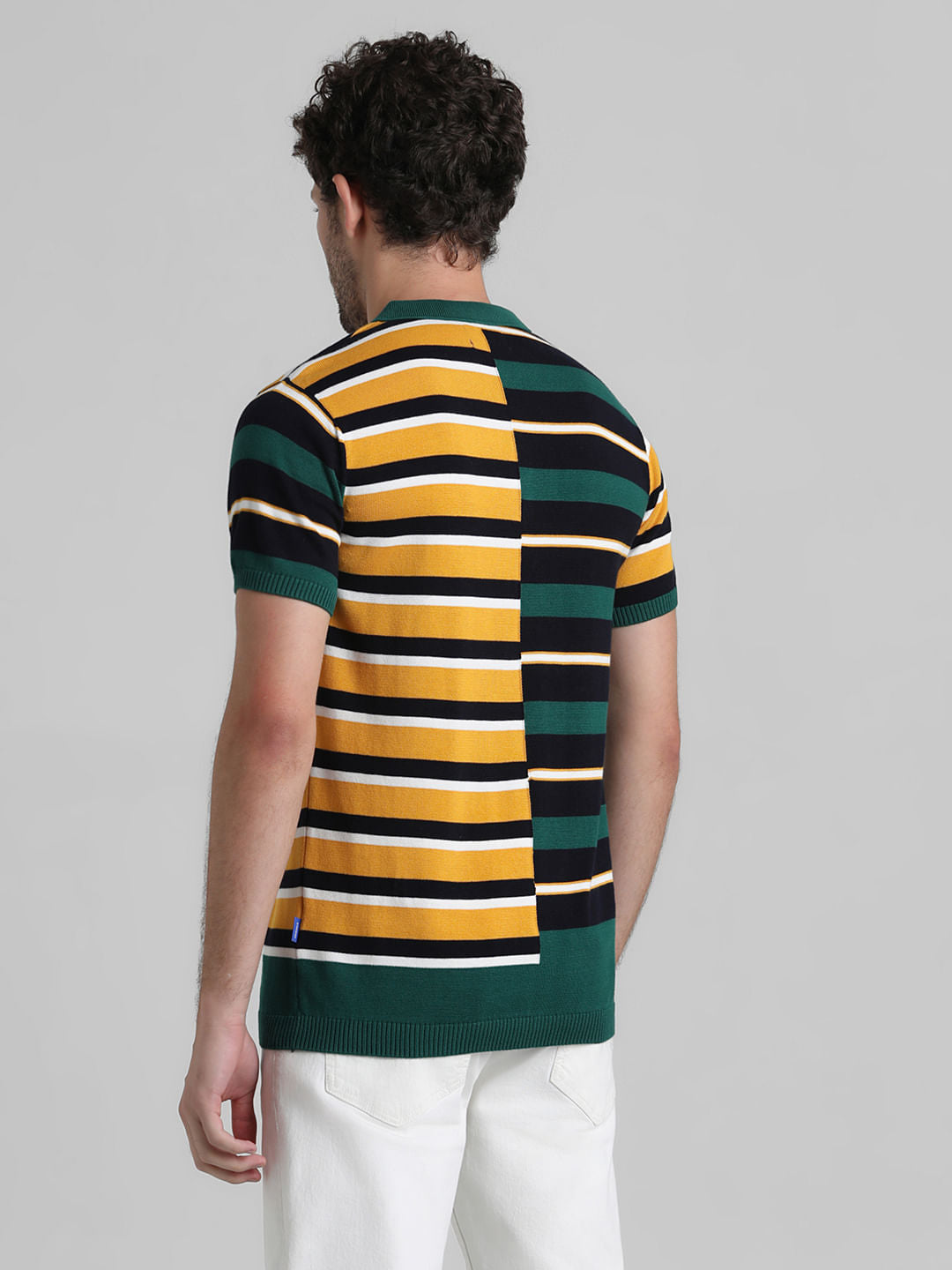 Multi-Colour Knitted Polo