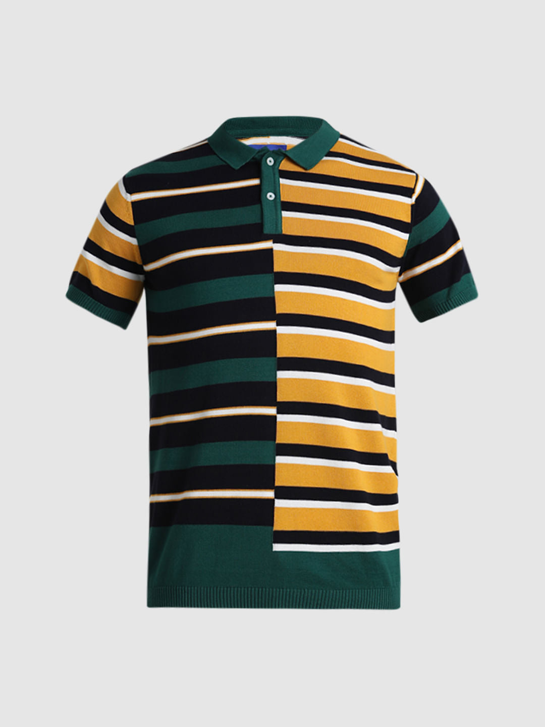 Multi-Colour Knitted Polo