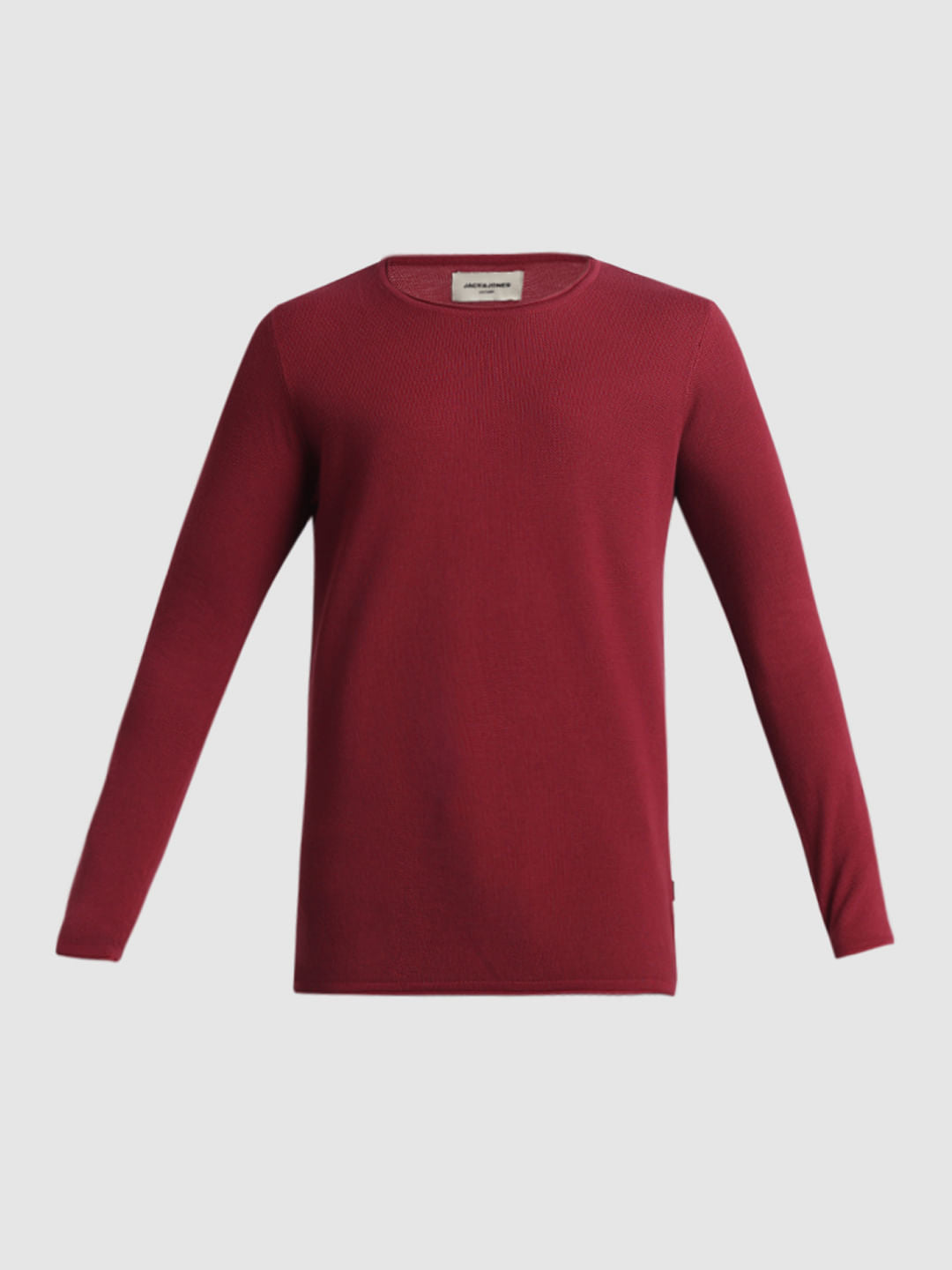 Red Crew Neck Pullover