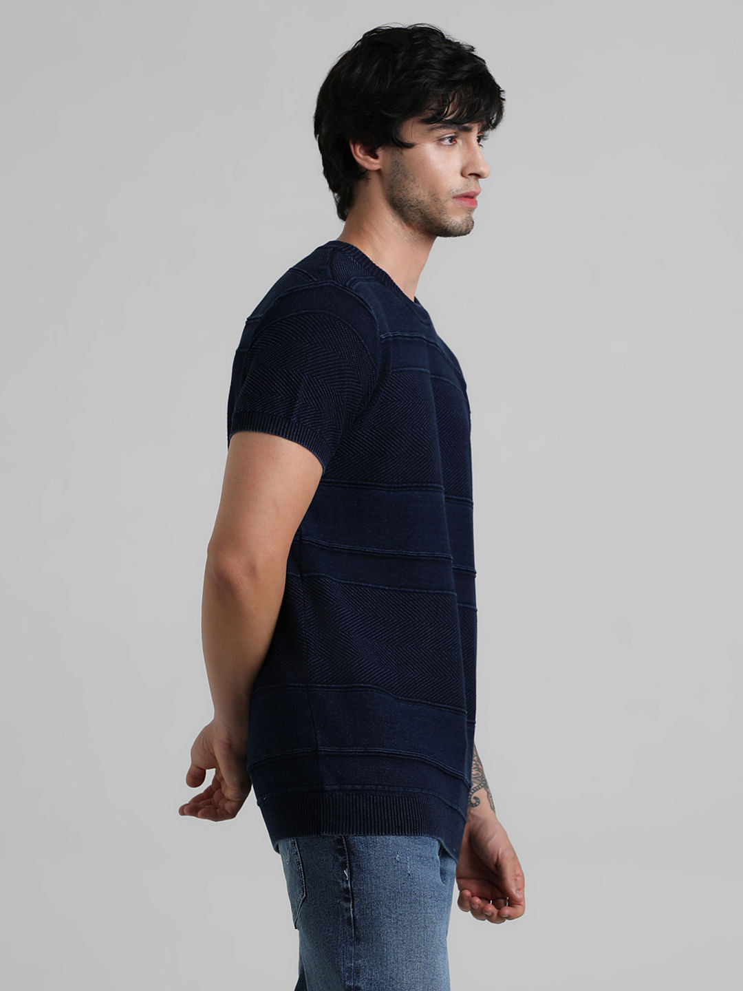 Blue Indigo Dyed T-shirt