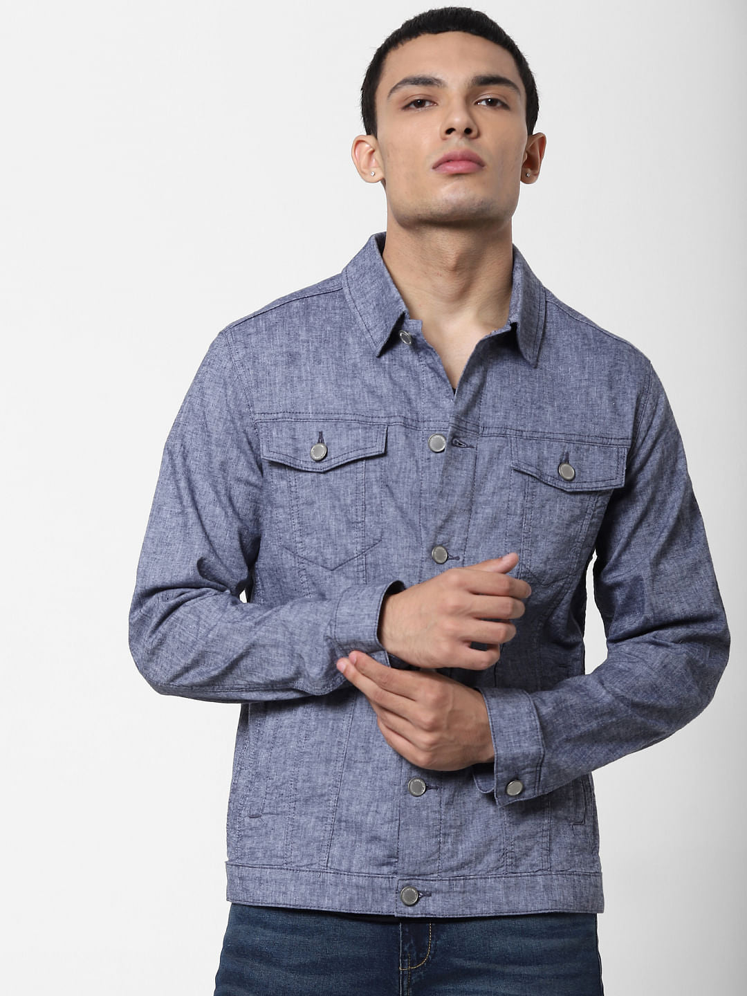 Blue Linen Jacket
