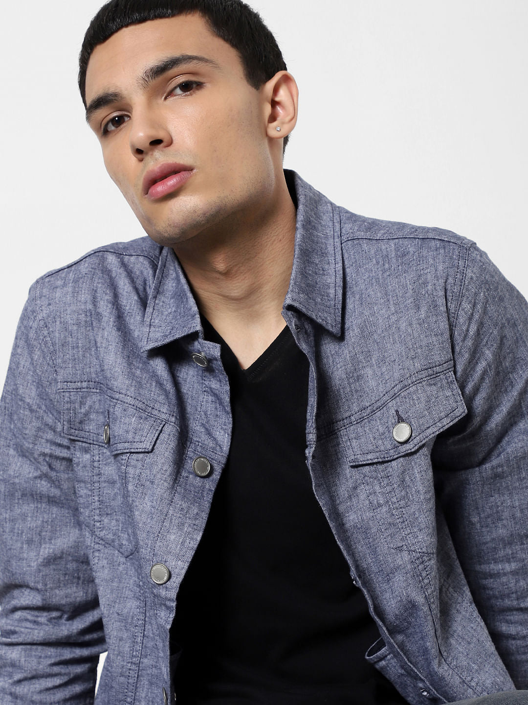 Blue Linen Jacket