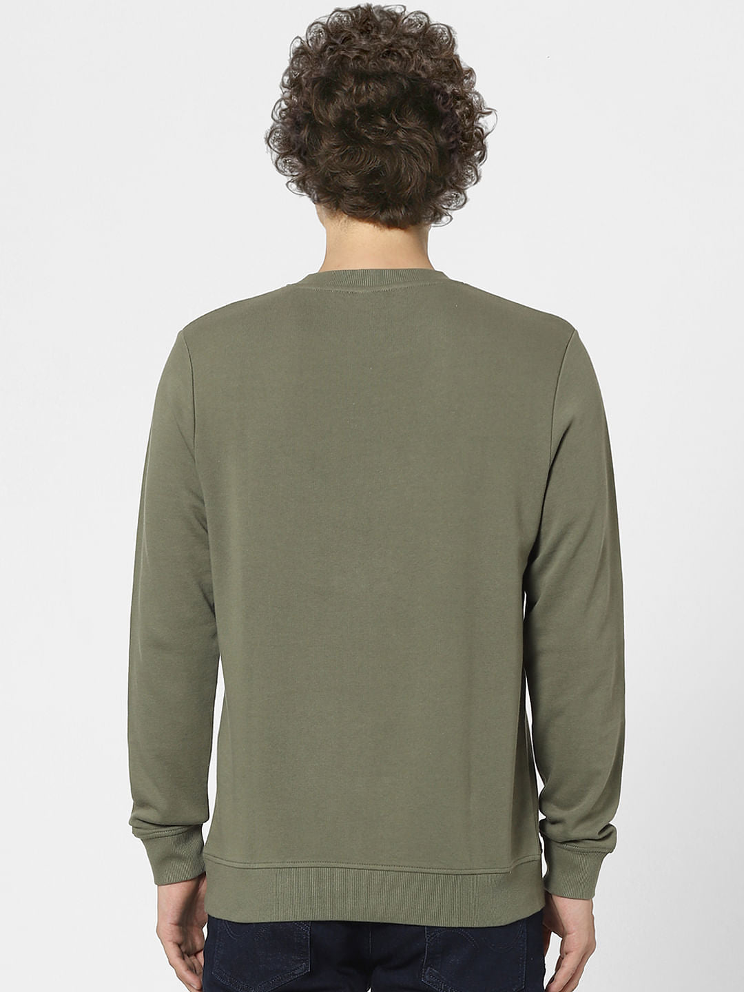 Green Graphic Print Sweatshirt