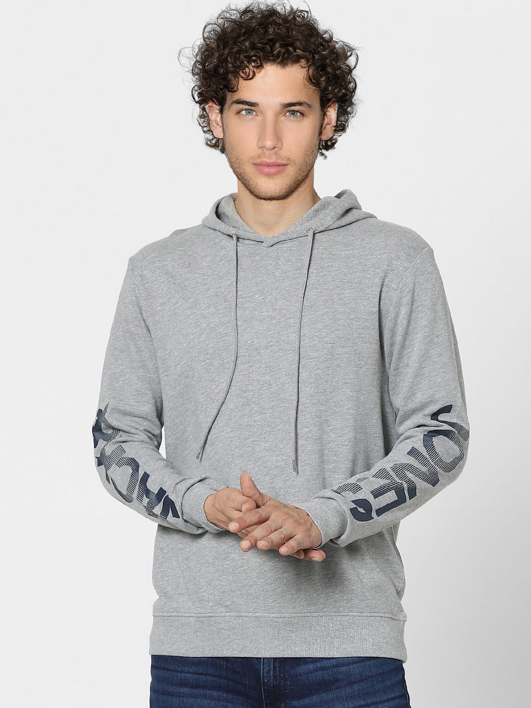Grey Hooded Sweatshirt